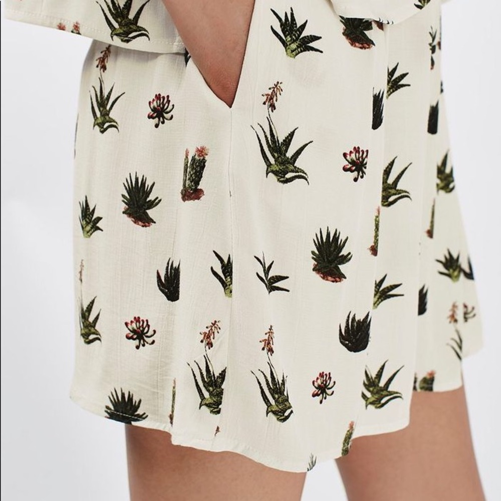 Cactus print shorts